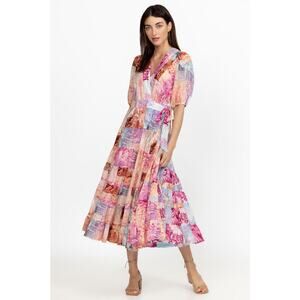 NWOT Johnny Was Annalise Midi Wrap Dress Sz S